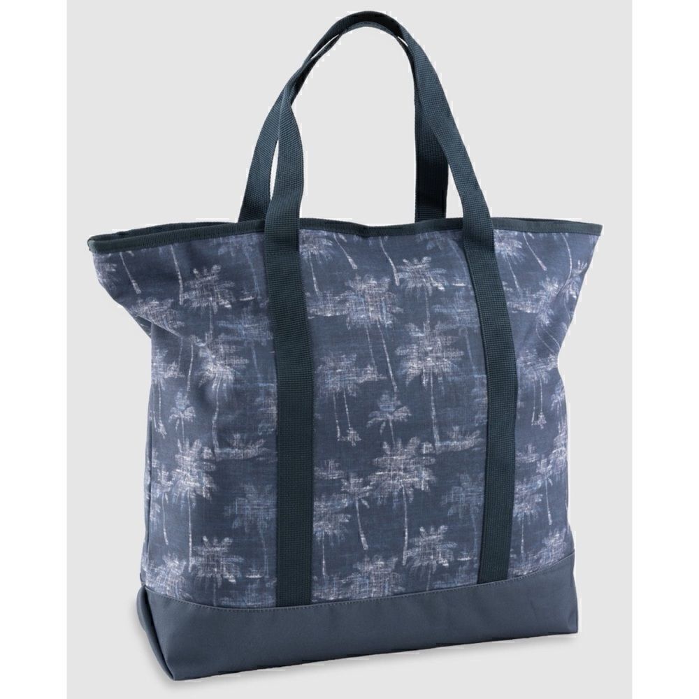 johnnie-O Men's Palm Print Zip Tote Bag in Indigo / New